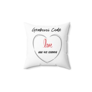 Grabovoi Code Universal Cheat Code For Love Spun Polyester Square Pillow