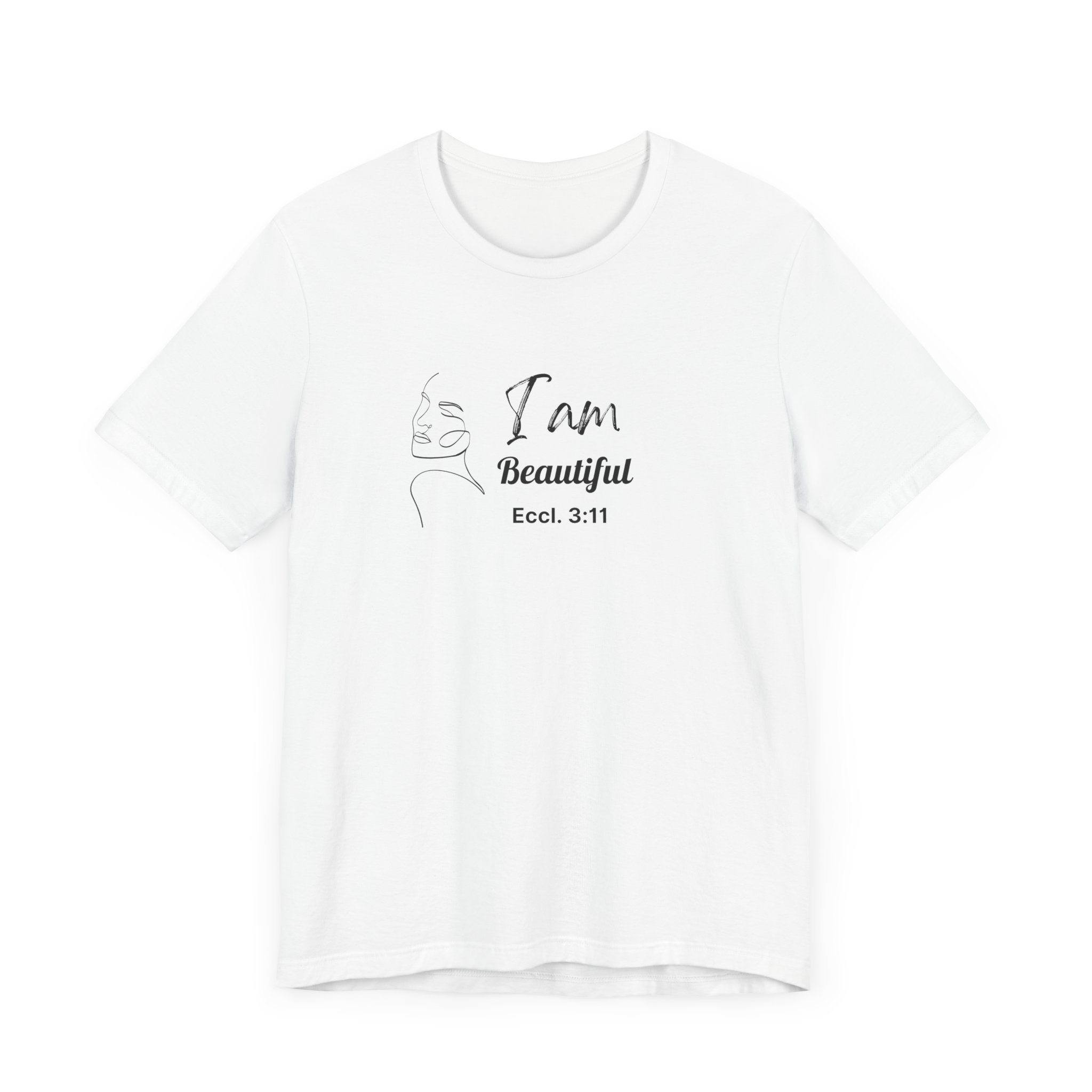 I Am Beautiful Unisex Jersey Short Sleeve Tee - Image 3
