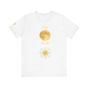 Celestial The Moon is My Compass Tee: Aesthetic Moon & Star T-Shirt, Unisex Casual Wear, Celestial Gift, Astrology Fashion, Everyday Comfort
