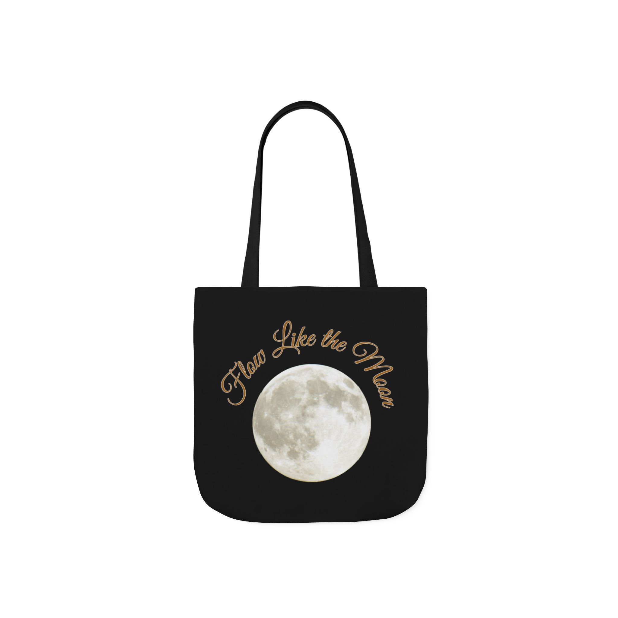 Rise Like the Sun Flow Like the Moon Canvas Tote Bag, Inspirational Tote, Beach Bag, Eco-Friendly Shopper, Gift for Nature Lovers - Image 2