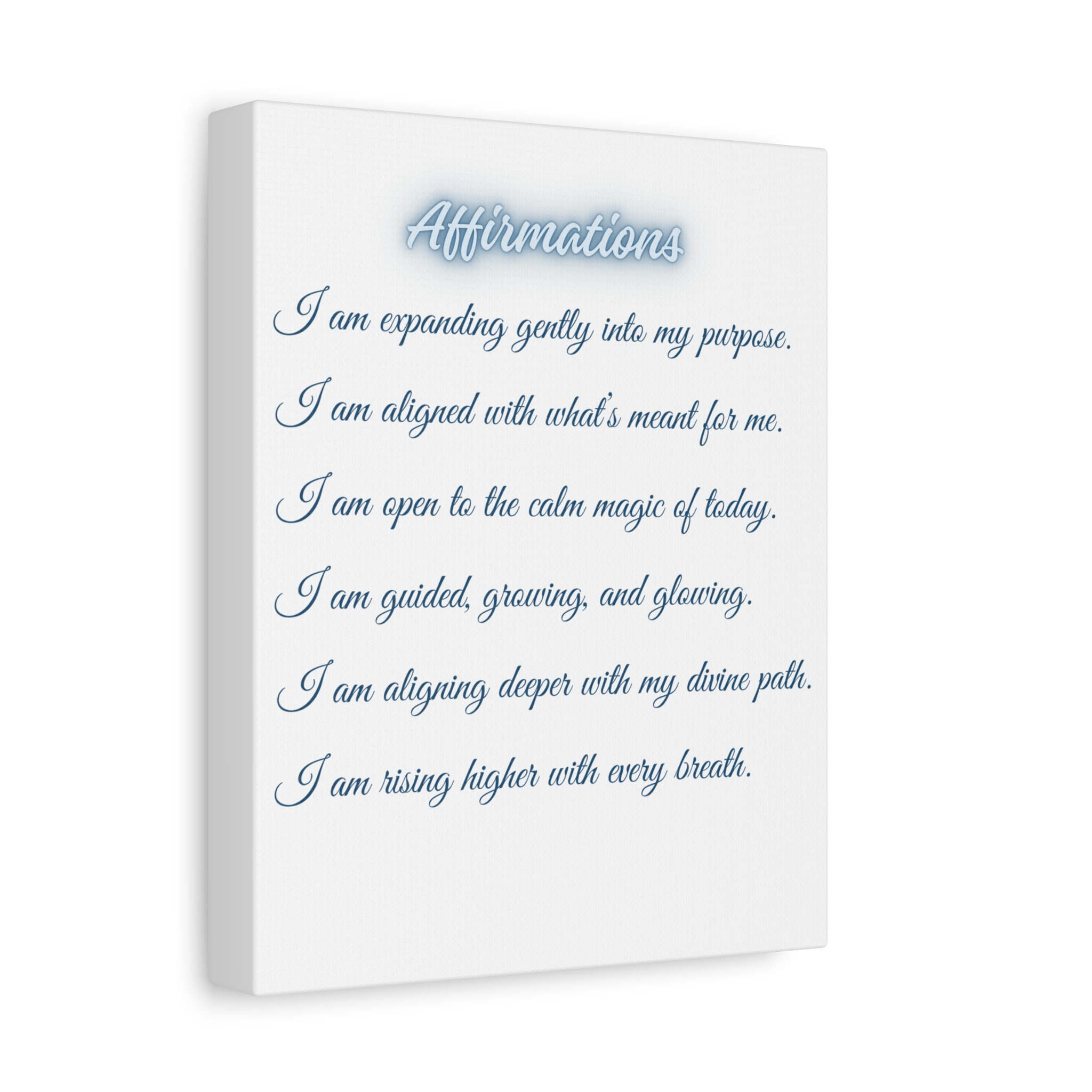 Affirmations Inspirational Canvas Wall Art, Affirmation Decor, Motivational Artwork, Positive Quotes, Home Office Decoration, Mindfulness Gift - Image 2