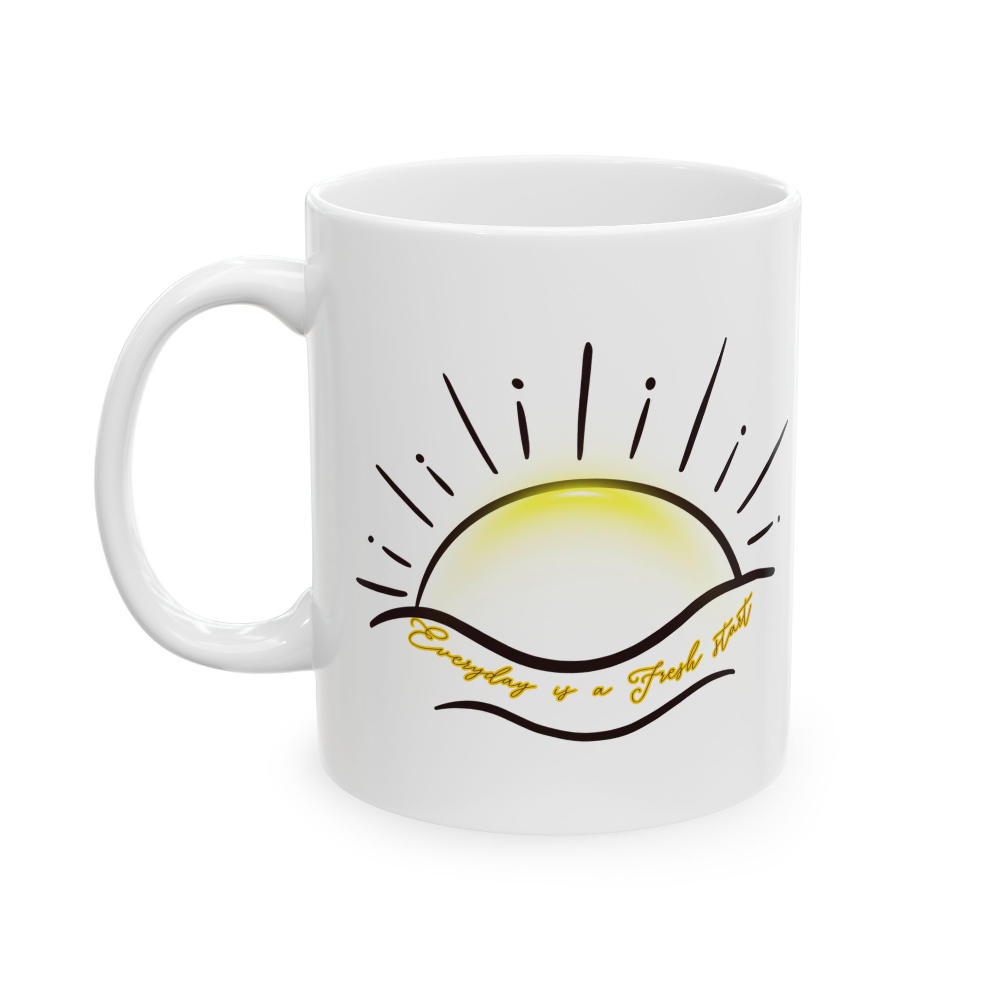 Sunrise Ceramic Mug – "Cowboy is a State of Mind" Coffee Cup (11oz, 15oz) - Image 2