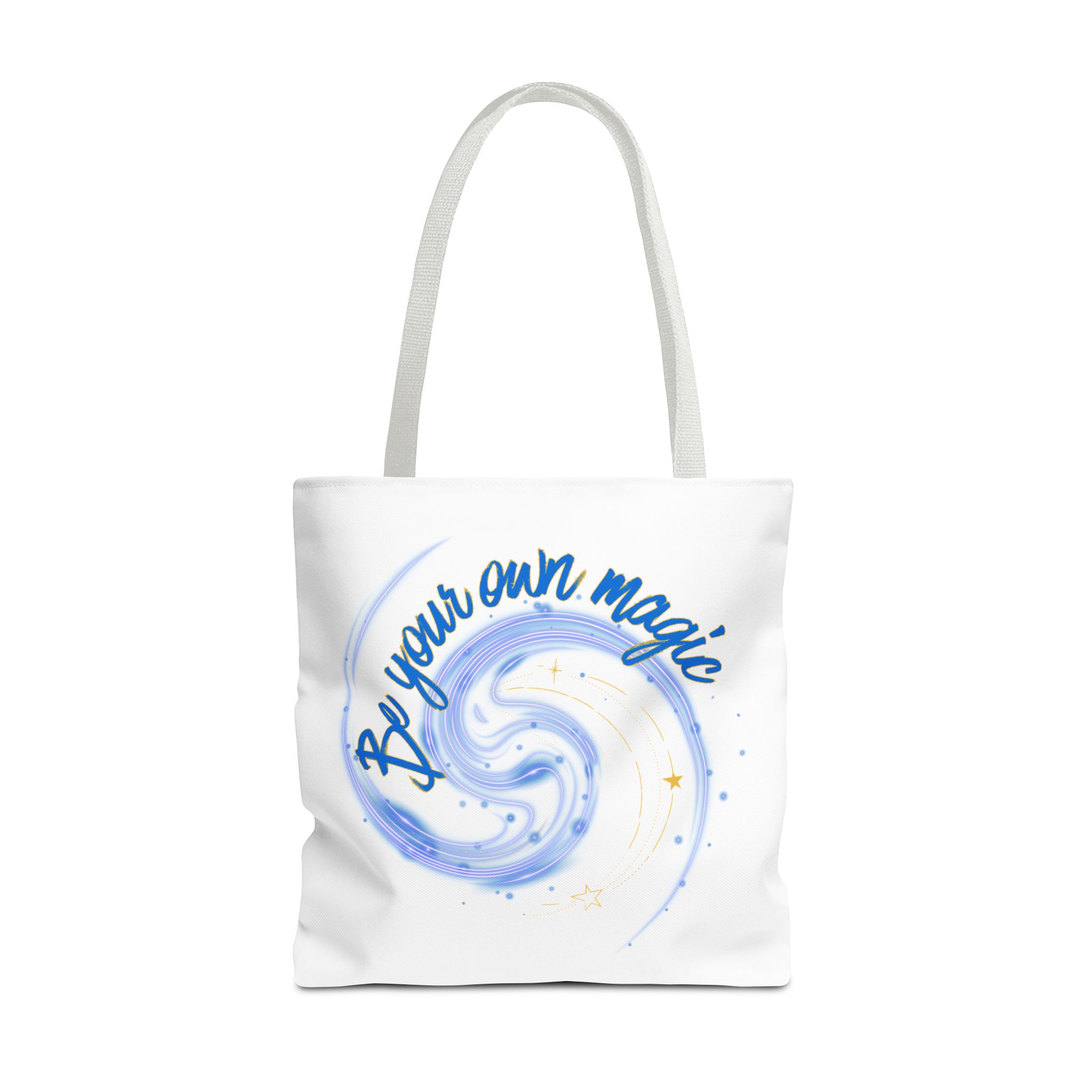 Inspirational 'Be Your Own Magic' Tote Bag – Blue Swirl Canvas Tote - Image 10