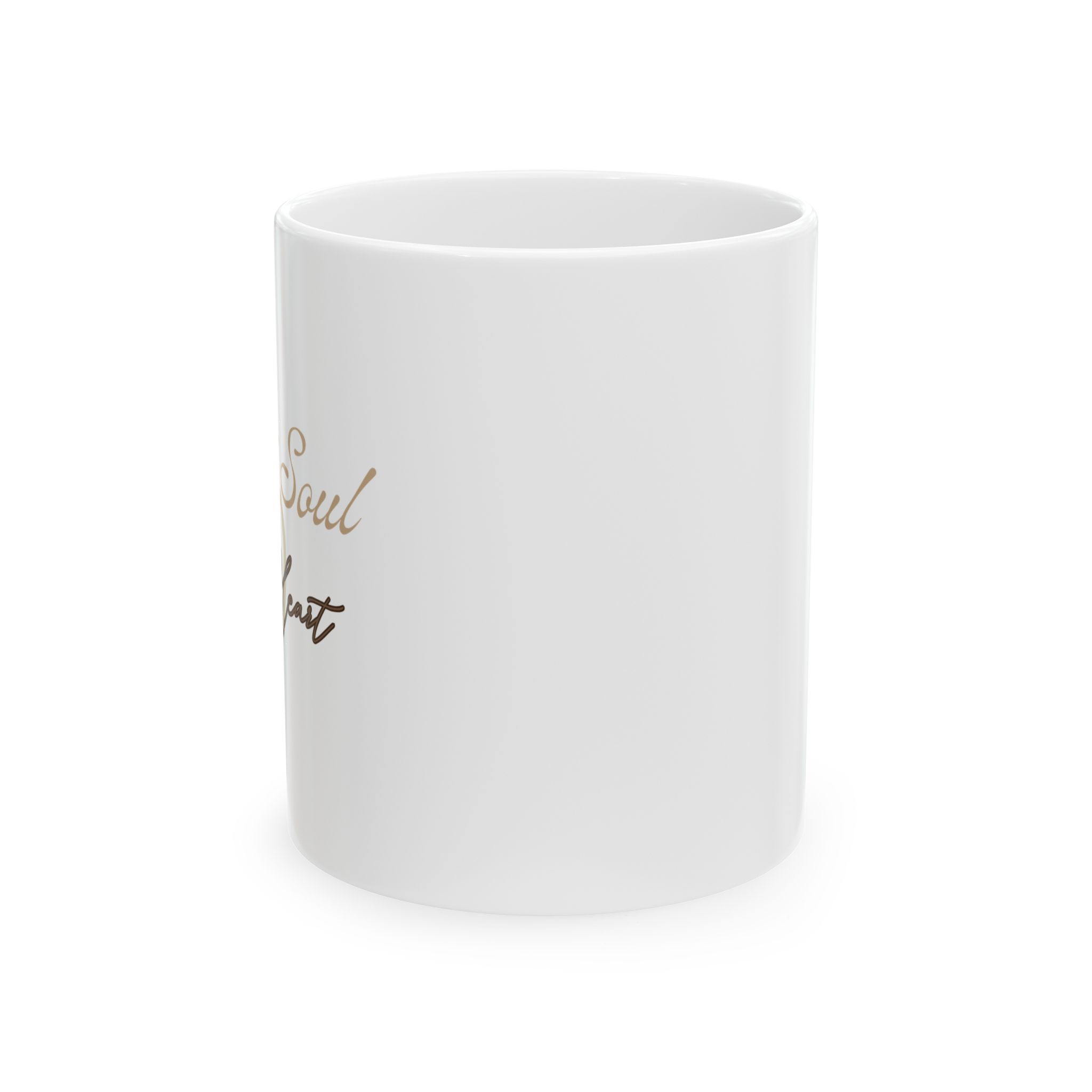 Sweet Soul Fierce Heart Inspirational Script Ceramic Mug — "Soul & Heart" Coffee Cup (11oz, 15oz) - Image 3