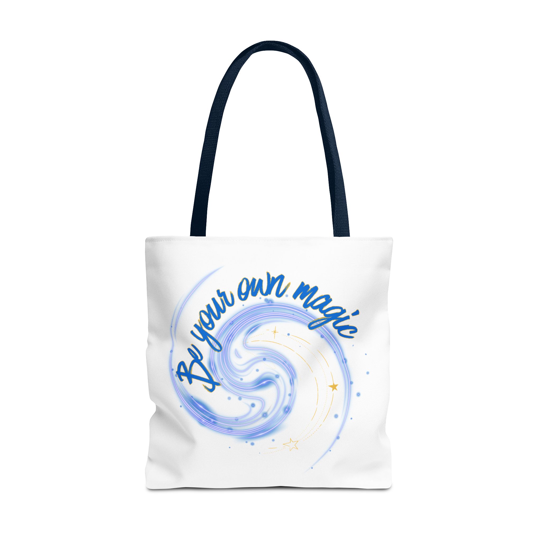 Inspirational 'Be Your Own Magic' Tote Bag – Blue Swirl Canvas Tote - Image 20