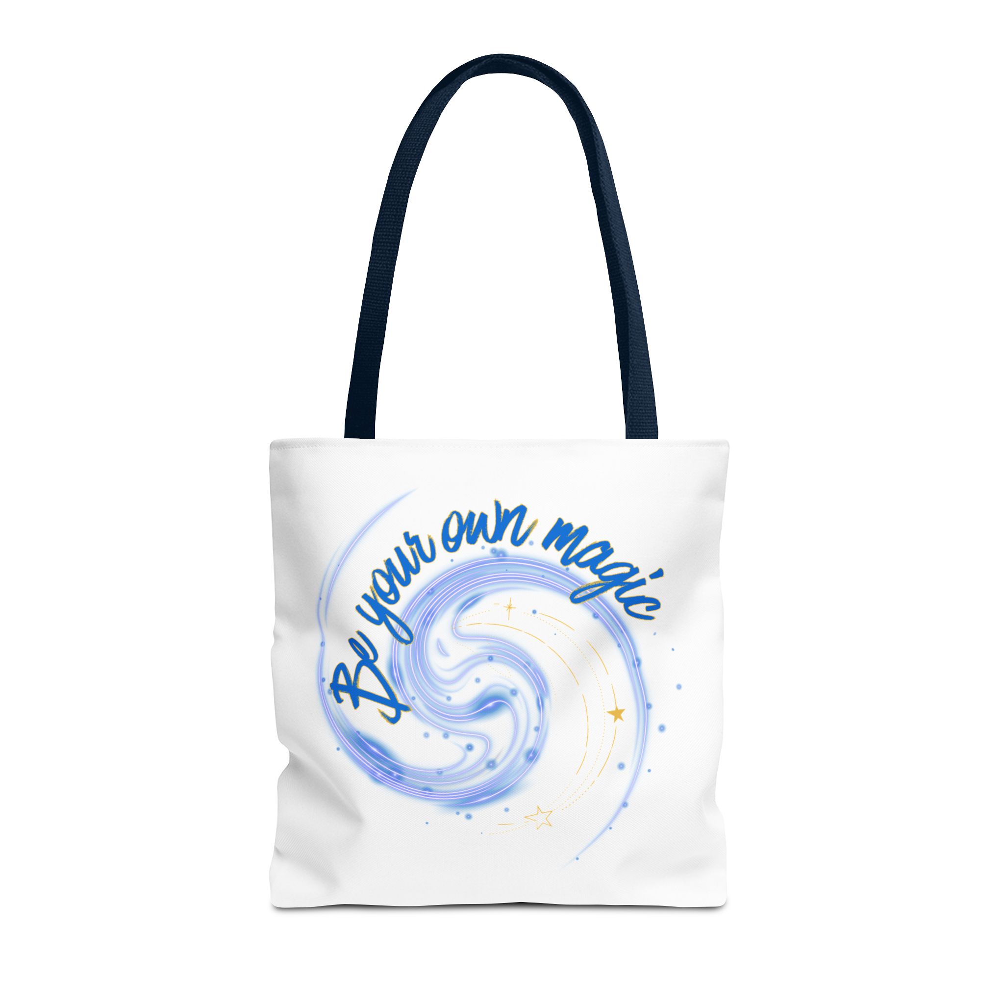 Inspirational 'Be Your Own Magic' Tote Bag – Blue Swirl Canvas Tote - Image 17